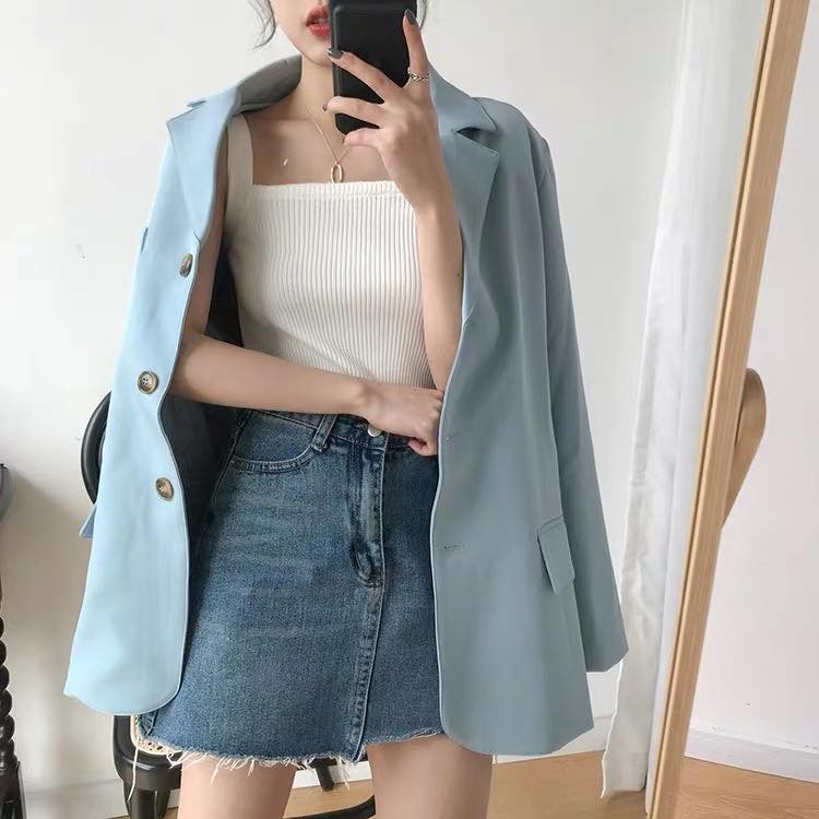 Áo hai dây dệt kim 21381 không tay cổ vuông nhỏ nhắn xinh xắn cho nữ mặc lót bên dưới / bên ngoài