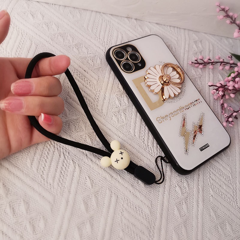 Dây GàI HọA TiếT Dễ Thương GắN ĐiệN ThoạI Di ĐộNg TiệN DụNg