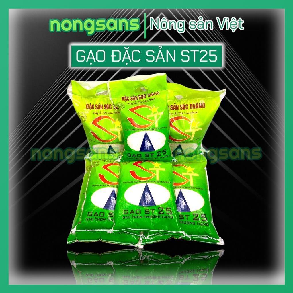 Gạo ST25 𝐂𝐎𝐌𝐁𝐎 𝟐 𝐁𝐀𝐎 𝟏𝟎𝐊𝐆 Đặc sản Sóc Trăng Gạo Ngon Nhất 2019