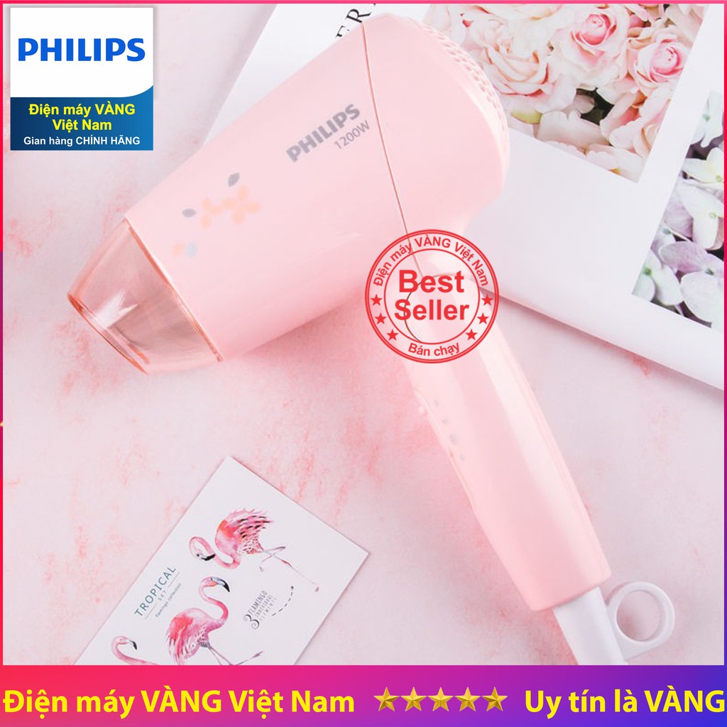 Máy sấy tóc du lịch Philips BHC010 Pink Cute