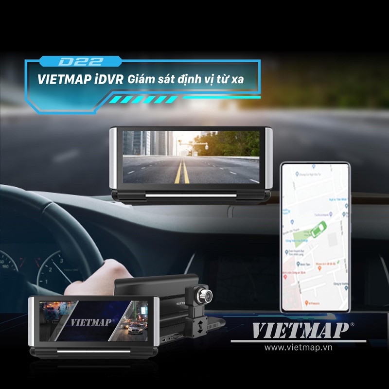 Camera Hành Trình VIETMAP D22 - Android- Định Vị Xe- Dẫn Đường S1- Phát Wifi- Truyền Video Online- Adas- Ghi Hình Kép | BigBuy360 - bigbuy360.vn