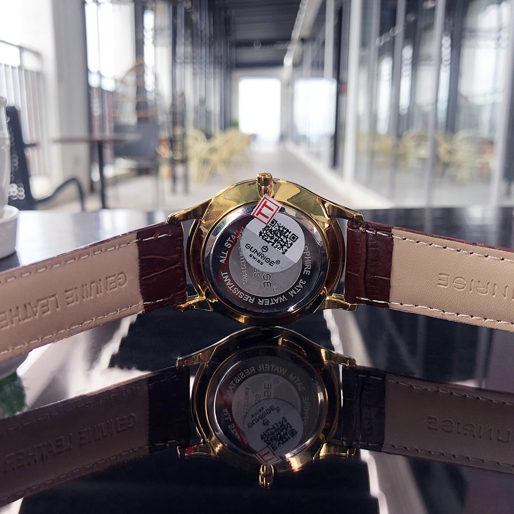 Đồng Hồ Nam Sunrise 1127SA, chính hãng full box, bảo hành 3 năm, Sapphire chống xước, chống nước, dây da cao cấp | BigBuy360 - bigbuy360.vn