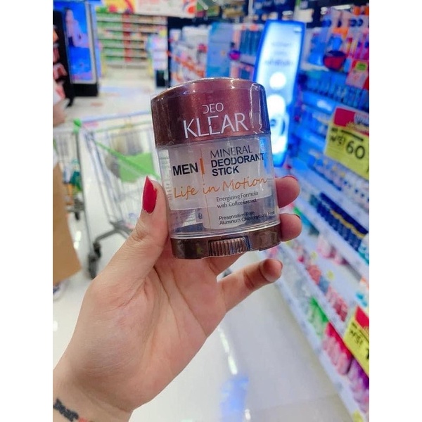 LĂN NÁCH ĐÁ KHOÁNG KLEAR THÁI LAN NGĂN MÙI KHÔNG Ố VÀNG