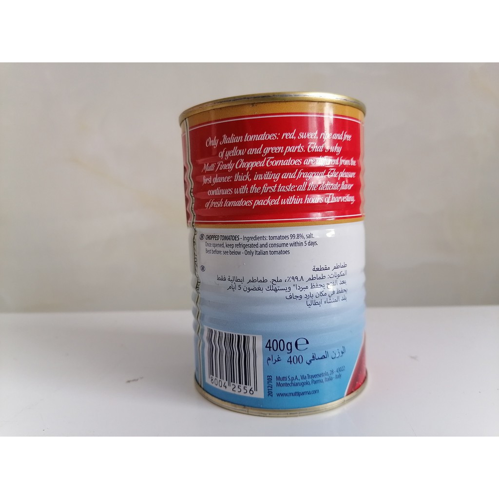 [400g – Polpa] Cà chua băm [Italia] MUTTI Polpa Finely Chopped Tomatoes (bph-hk)