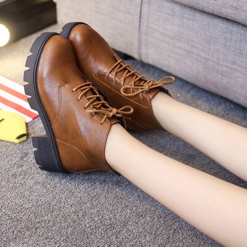 Boots cổ trung Hàn Quốc đế 6cm cao cu êm chân 6266 | BigBuy360 - bigbuy360.vn