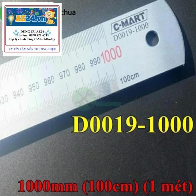 Thước lá C-Mart D0019-1000 1000mm   ngoisaoleloi1808