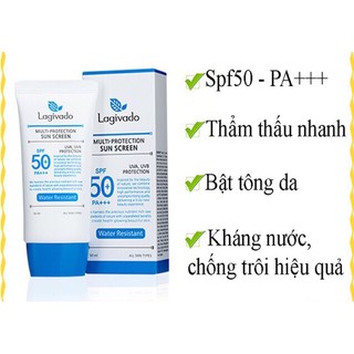 Kem chống nắng lagivado bật tông kìm dầu