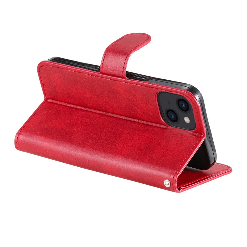 Bao da điện thoại nắp lật tích hợp ví đựng thẻ có khóa kéo cho iPhone 13 12 Mini 11 Pro XS Max