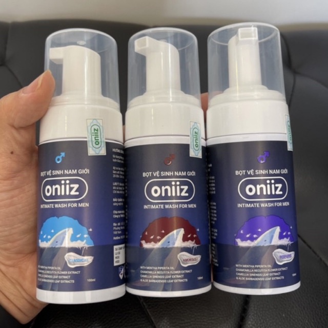 (Che tên sản phẩm) Dung dịch vệ sinh nam giới dạng bọt ONIIZ, dung tích 100ml
