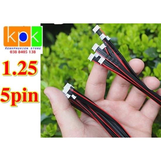 jack 1.25 5pin cho mạch máy bay điều khiển từ xa, mạch điện tử combo 5 cái