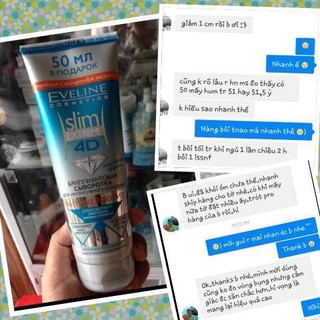 Kem làm tan mỡ bụng Eveline Slim Extreme 4D
