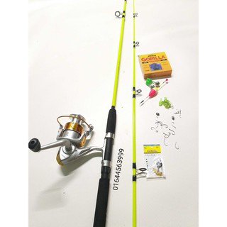 Bộ cần câu máy shimano 2 khúc kèm phụ kiện giá rẻ
