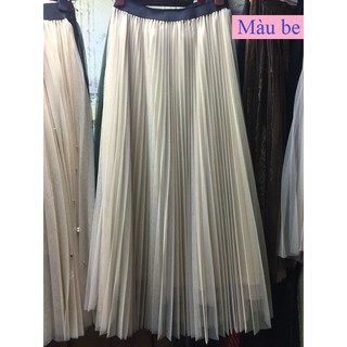 Chân váy xếp ly lưới max đẹp V0011