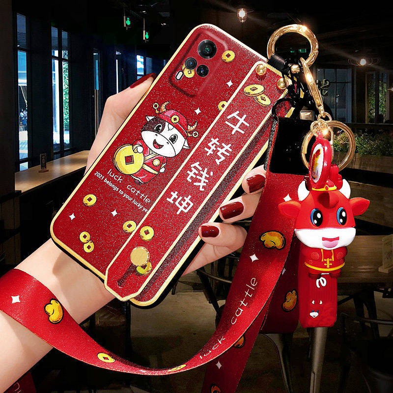 Vỏ điện thoại di động, dây đeo cổ tay, bảo vệ chống rơi trí thun ngắn tay | BigBuy360 - bigbuy360.vn