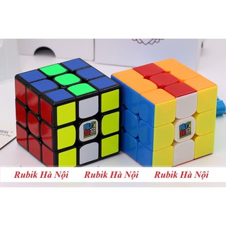 Rubik 3x3. Mofang Jiaoshi MF3RS3 Đen/Trắng/Stickerless/Có Nam Châm