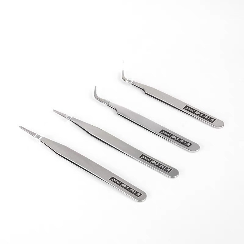 Nhíp đầu cong kẹp mi, gắp mụn, gắp tóc, gắp linh kiện điện tử cong tiện lợi