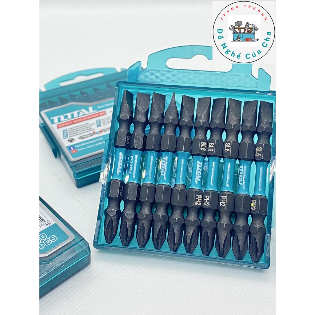 1 Mũi bắt vít hai đầu PH2+SL6.0*1.0x65 mm  total TACIM16HL133