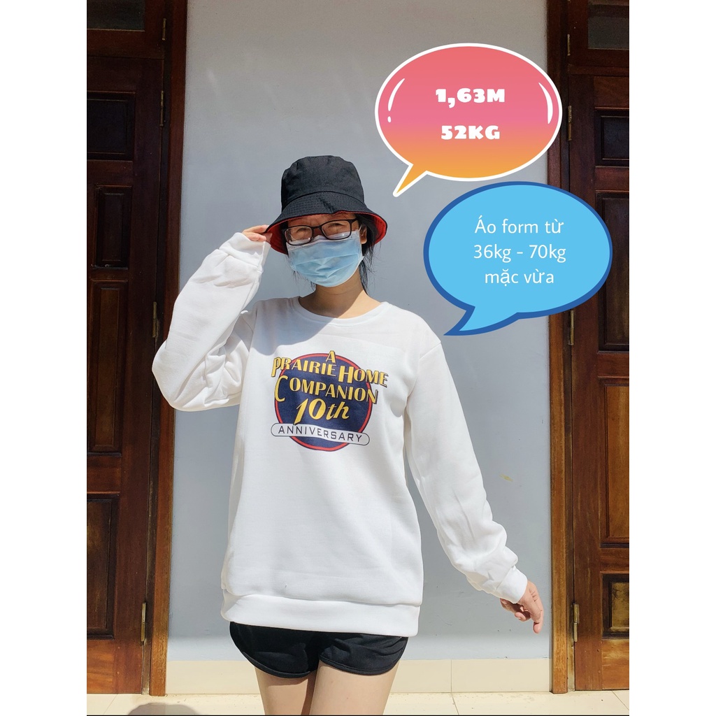 Áo sweater nỉ nam nữ form rộng unisex chất dày dặn hàng đẹp SWE06