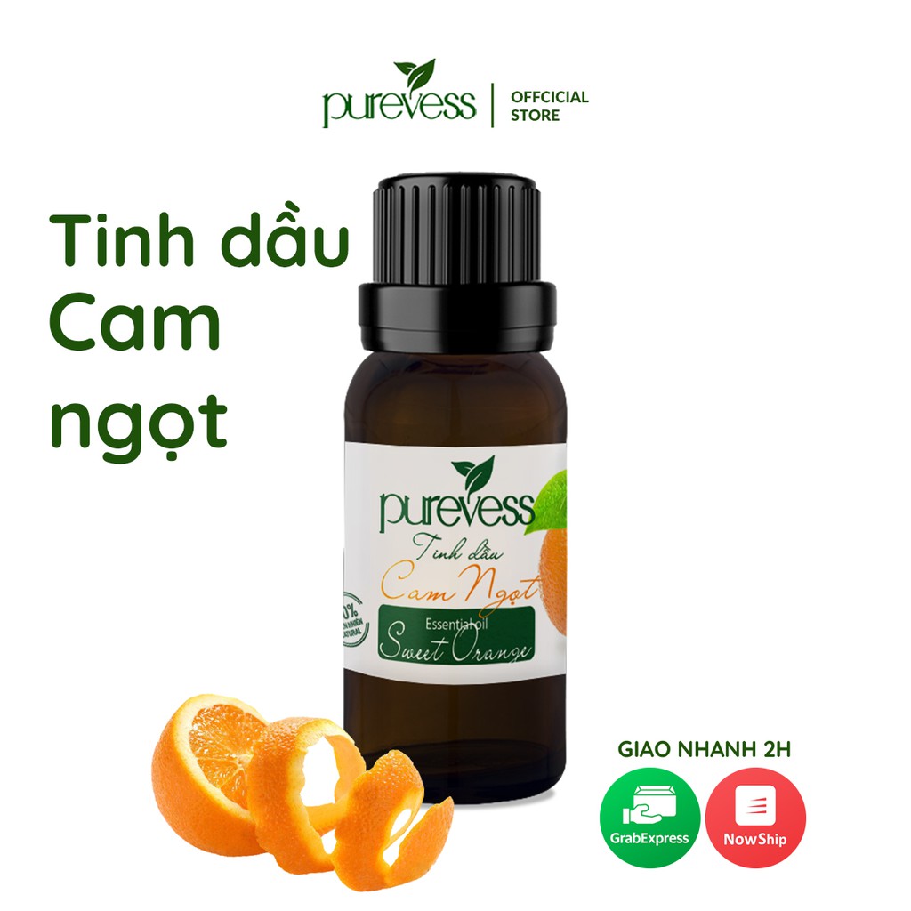 Tinh dầu Cam Ngọt giúp giảm stress và căng thẳng PUREVESS 30ml