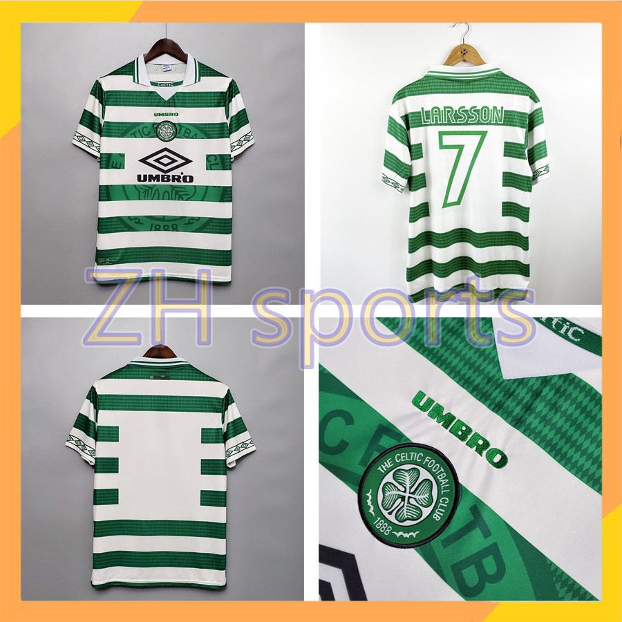 Áo Thun Bóng Đá Số 7 1998/1999 Celtic Phong Cách Retro