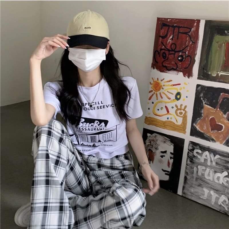 Áo croptop ngôi nhà KA12