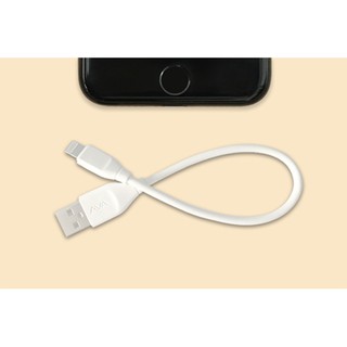 Cáp Lightning 20cm AVA Speed II Trắng