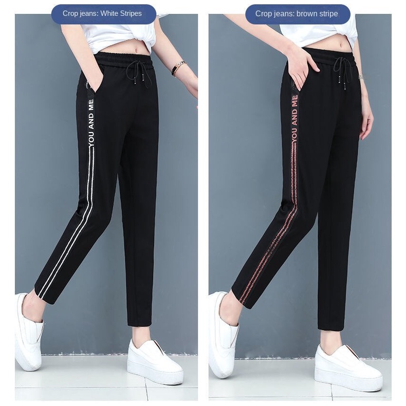 Quần Thể Thao Dáng Rộng Lót Lông Cừu Giữ Ấm Phong Cách Mới Cho Nữ