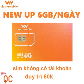 Sim 4G vietnamobile siêu thánh UP 180GB