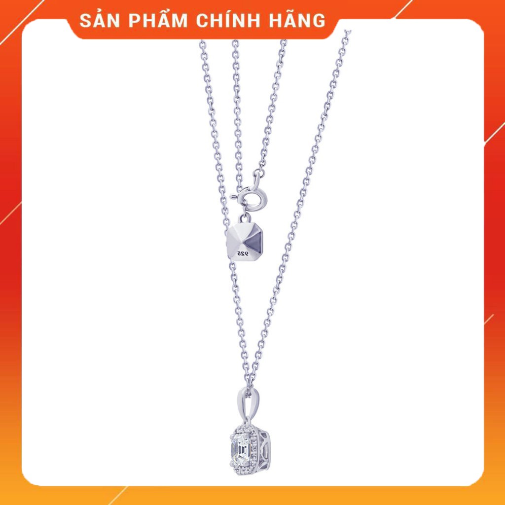 💍 Dây chuyền Halo of Cushion Cut J’admire bạc mạ Platinum đính đá Swarovski Zirconia trắng 💎