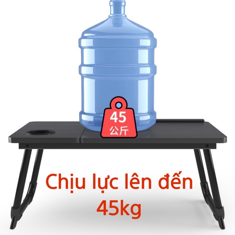 Bàn Laptop Đa Năng, Học Gấp Gọn Thông Minh - làm việc tại nhà tuỳ chỉnh góc độ, có khay để cốc chặn laptop, ipad