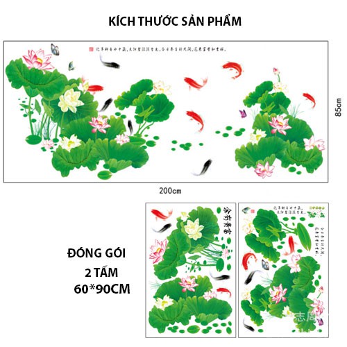 [Size Lớn] Decal dán tường AO SEN