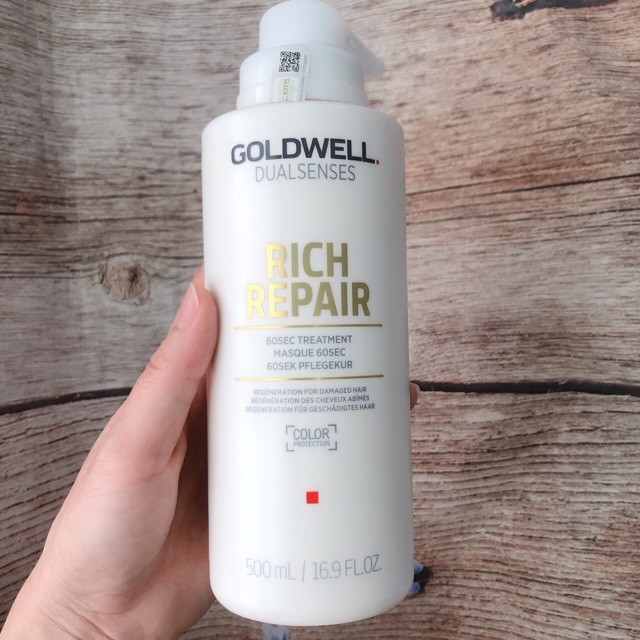 [Chính hãng] [Siêu rẻ] DẦU HẤP TÓC (MẶT NẠ Ủ) 60S GOLDWELL RICH REPAIR SIÊU PHỤC HỒI TÓC HƯ ĐỨC 500ML | BigBuy360 - bigbuy360.vn