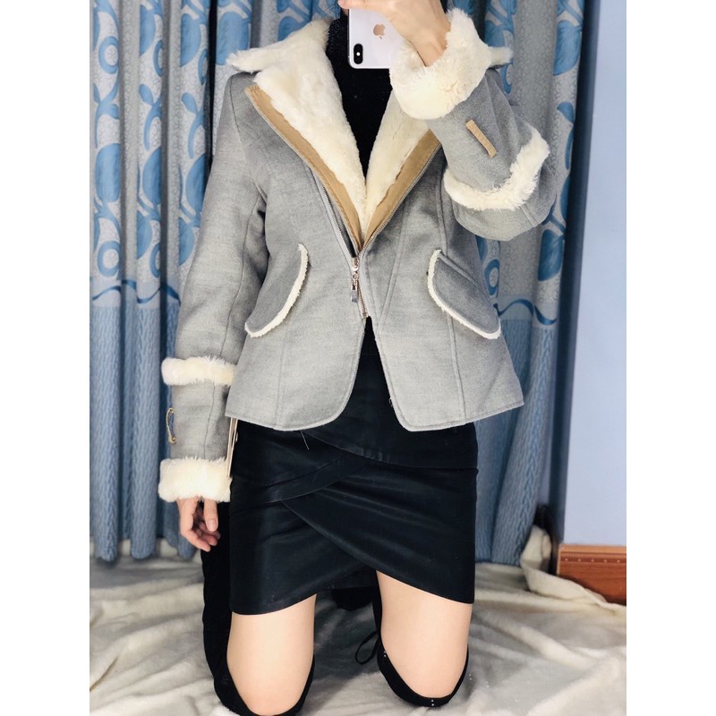 Áo khoát lót lông