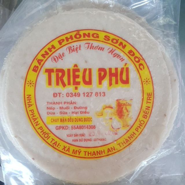 Bánh phồng sơn đốc 10 cái lớn -Bánh phồng nếp đặc biệt