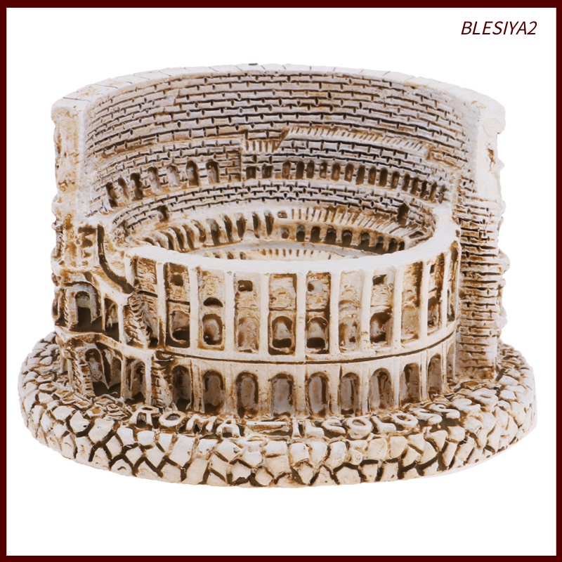 [Blesiya2] Đất Sét Resin Nghệ Thuật La Mã Colosseum Buildind Landmark Cho Bàn Cát Diorama