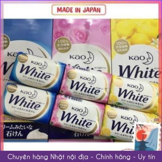 [Mã COSDAY giảm 50k đơn 250k] [Hàng Nhật] Xà Phòng Tắm Trắng KAO White Nhật Bản | Xà Bông KAO White - 130g