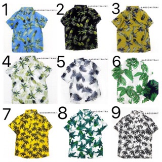 ÁO SƠ MI HOA QUẢ - Áo Đôi -Áo Nhóm-Áo Tập Thể