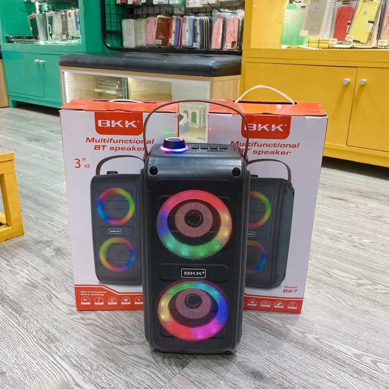 Loa Nghe Nhạc Xách Tay Bluetooth BKK B87 Loa Karaoke Di Động Không Dây Mini