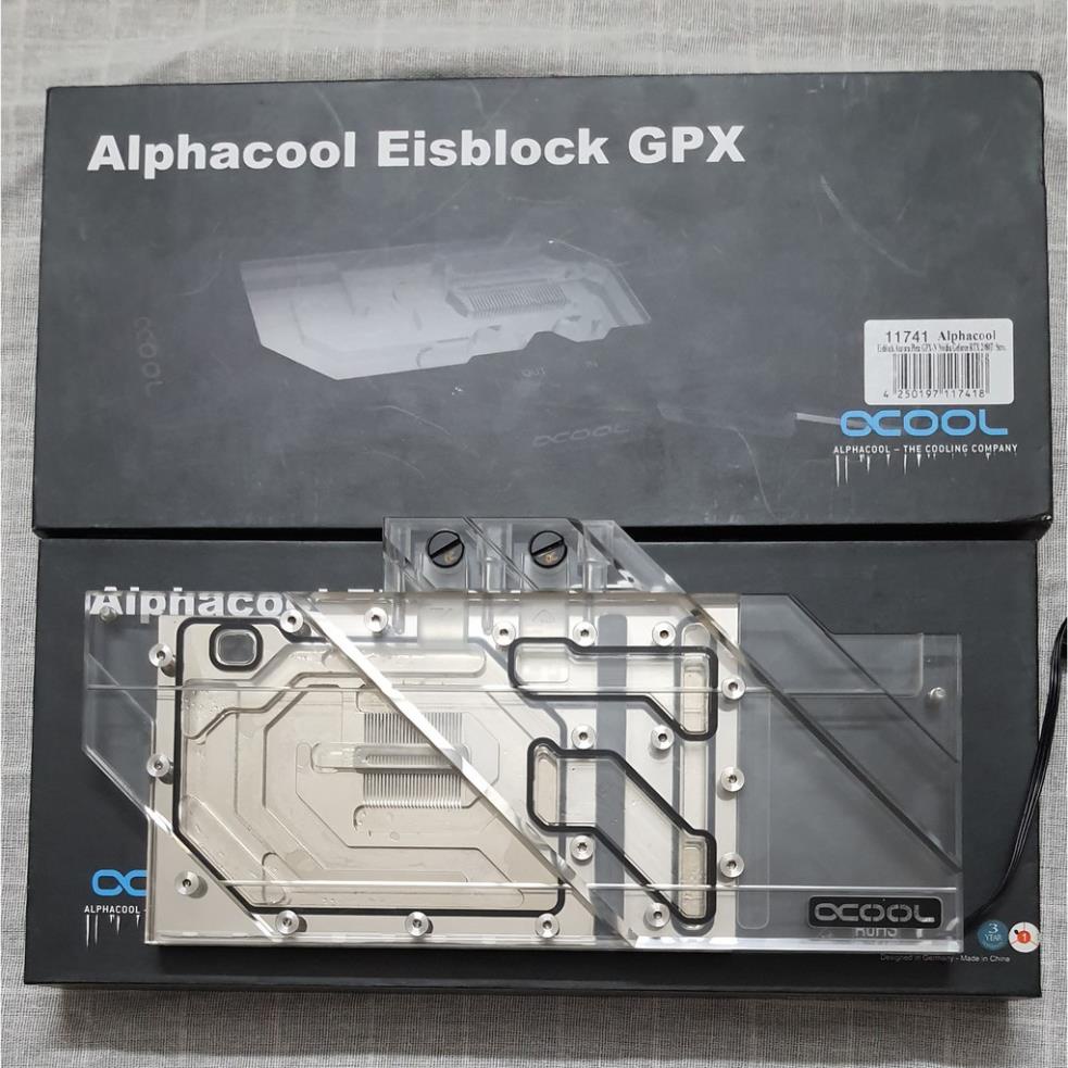 Thanh lý Tấm truyền nhiệt Block VGA Alphacool Eisblock Aurora Plexi GPX-N RTX 2080Ti Strix