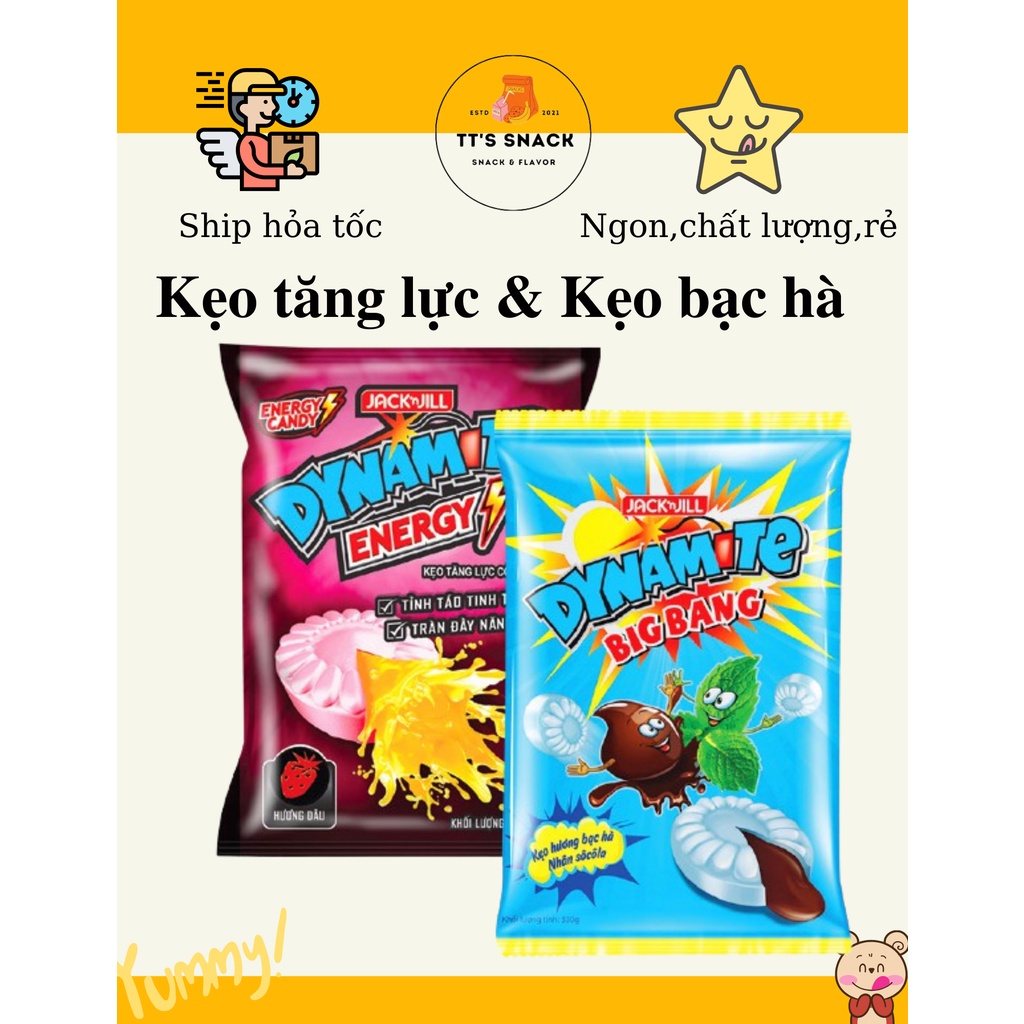 308G - Kẹo Tăng Lực, Bạc Hà (Dynamite)