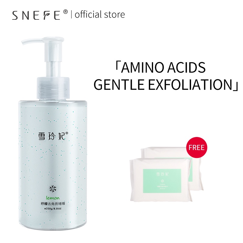 Gel Tẩy Tế Bào Chết Snefe Làm Trắng Da Chiết Xuất Chanh Tự Nhiên 250g Tiện Dụng