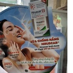 Sữa chống nắng Hiruscar AntiAcne: chống nắng và ngừa mụn