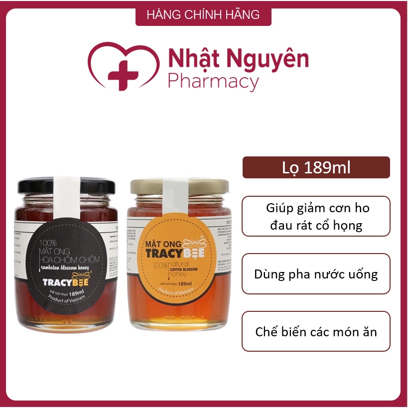 Mật Ong tự nhiên hoa chôm chôm, hoa cà phê TRACYBEE