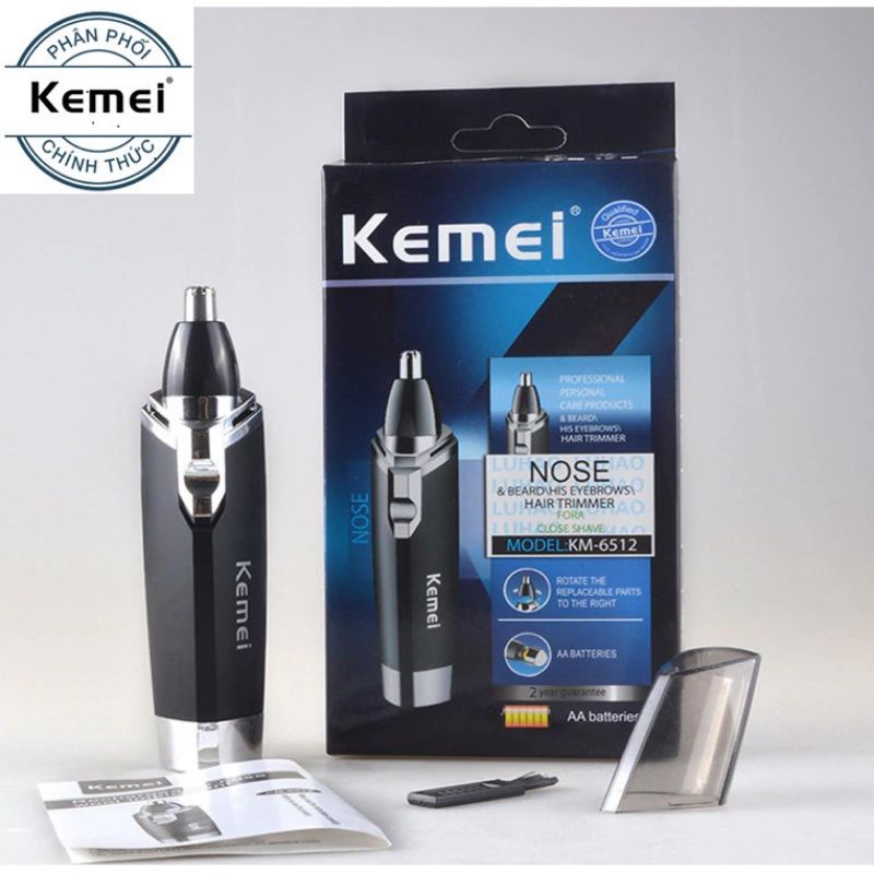 Máy Tỉa Lông Mũi Dùng Pin Tiện Lợi Kemei KM - 6512.