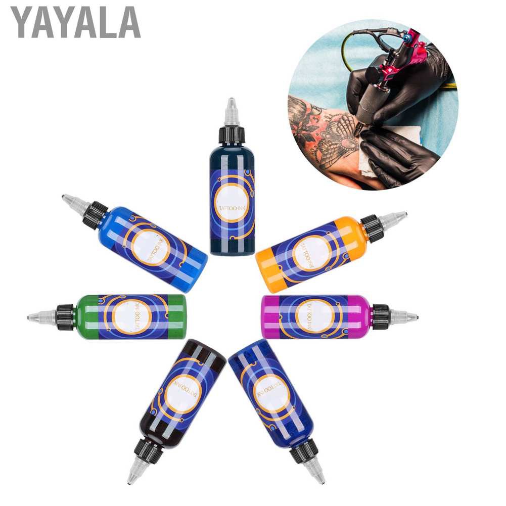 Yayala Professional Portable Fast Coloring Body Tattoo Pigment Long Lasting Ink 90ml