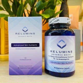 Viên Uống Trắng Da Relumins Advance White 1650mg 90viên chính hãng Mỹ