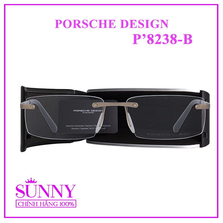 Gọng kính chính hãng Porsche Design P8238 B bảo hành toàn quốc