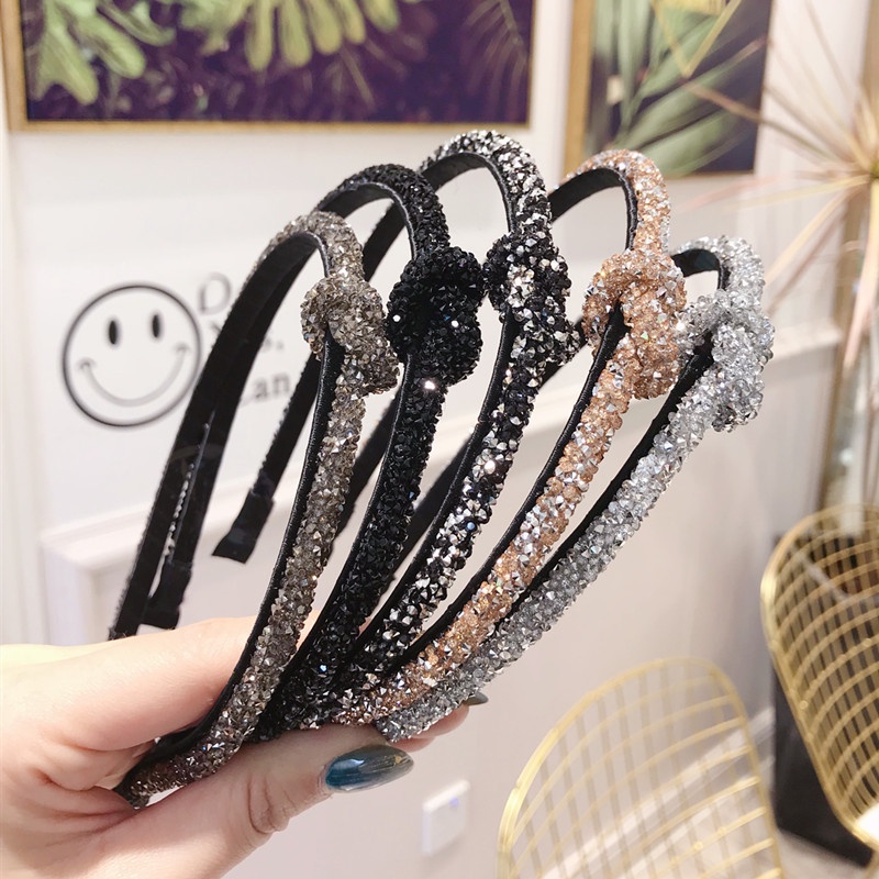 Băng Đô Cài Tóc Đính Đá Phong Cách Hàn Quốc Thời Trang Cho Nữ