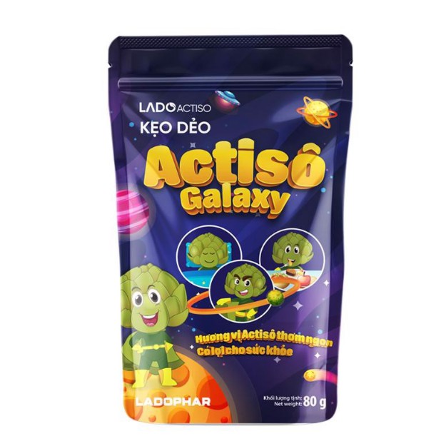 Kẹo dẻo Atiso túi 40g Ladophar. LadoKId dùng cao hoa actiso bổ dưỡng