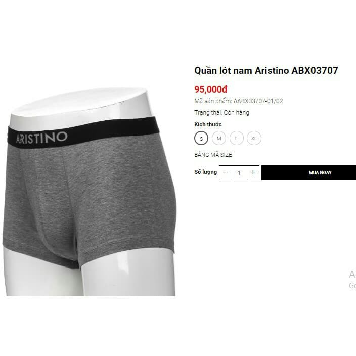 Quần sịp nam aristino abx03707